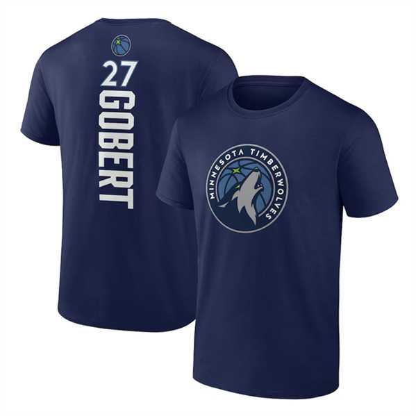 Men's Minnesota Timberwolves #27 Rudy Gobert Navy Name & Number T-Shirt,We sell and wholesale Men's Minnesota Timberwolves #27 Rudy Gobert Navy Name & Number T-Shirt on line form chian!